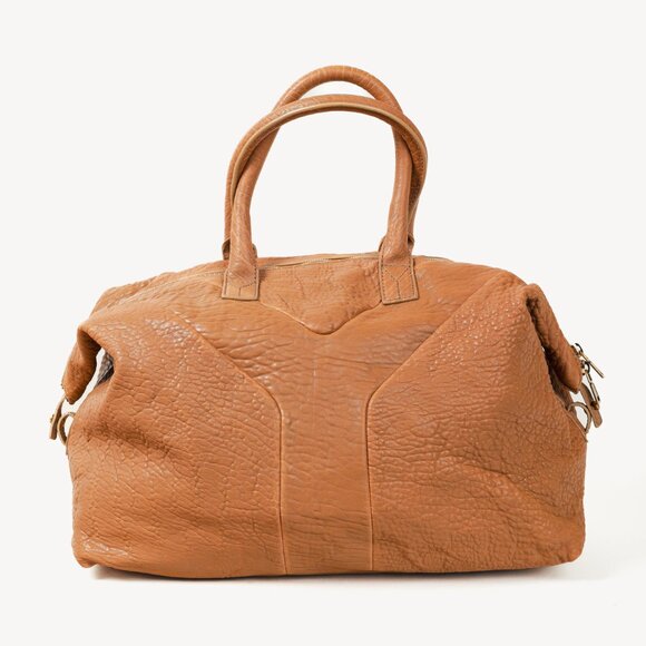 Yves Saint Laurent Easy Tan-Pebbled-Leather Handbag - Picture 4 of 14